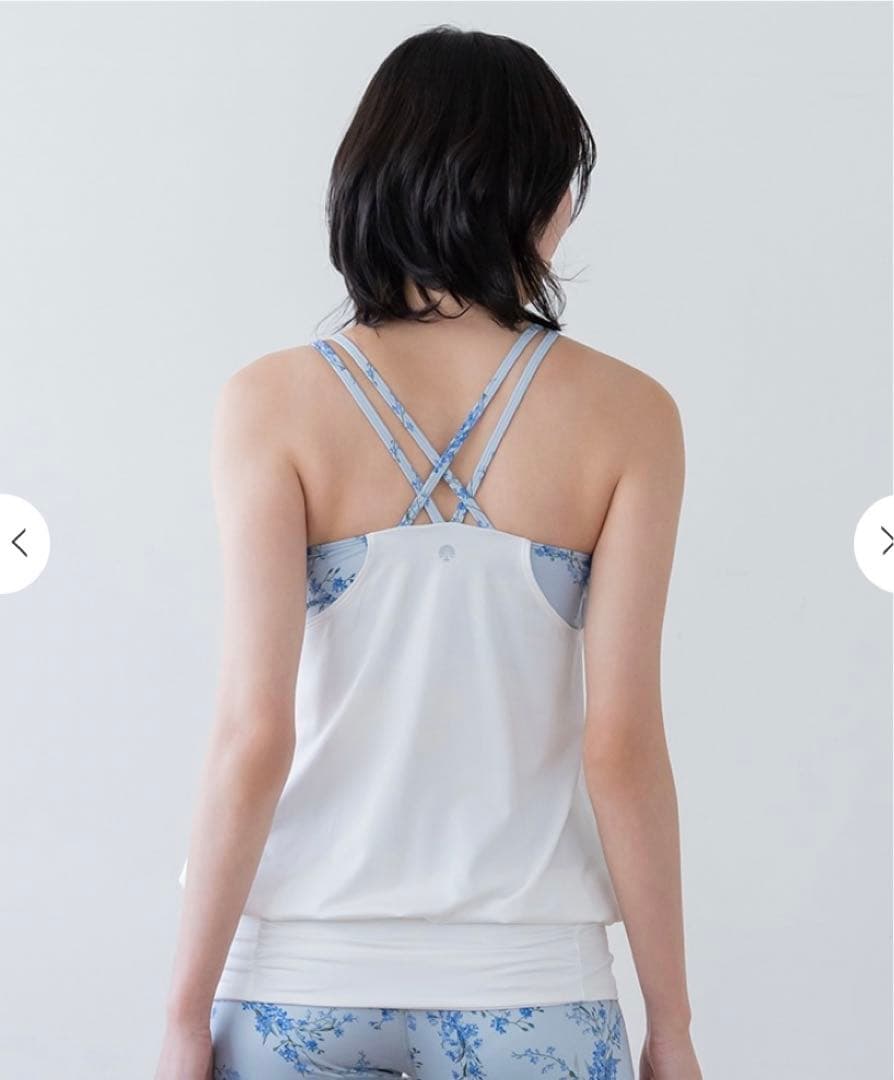 【新品未使用タグ付き】SUKALAスプリングフラワーカバーキャミソール LL