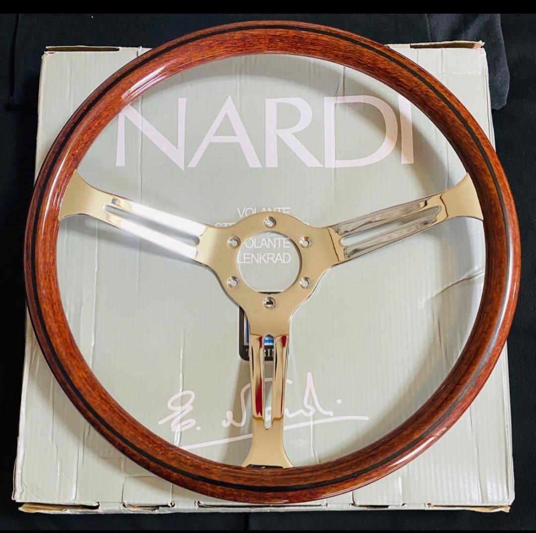 【大幅値下げ】ナルディ（NARDI）クラシックウッド ステアリング 38π