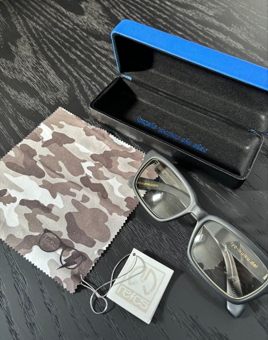 ケツメイシ RYOモデル メガネ　メガネケース付き　recs