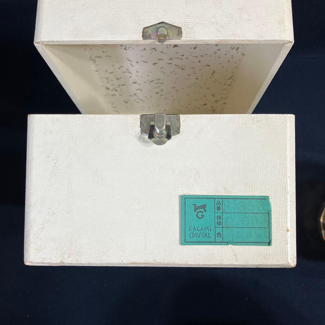 各務クリスタル　「琥珀色の花瓶」色被せ硝子　クリスタル琥珀の煌シリーズ