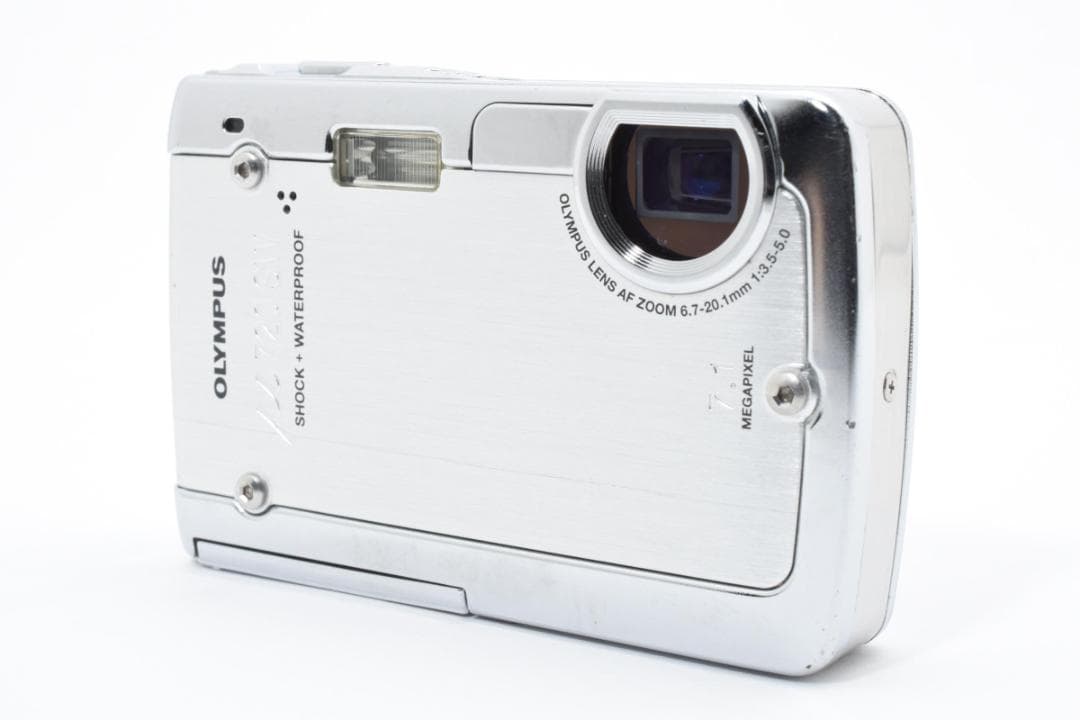 【動作好調】 オリンパス ミュー μ720SW　シャイニーシルバー コンデジ