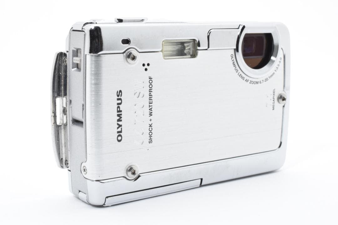 【動作好調】 オリンパス ミュー μ720SW　シャイニーシルバー コンデジ