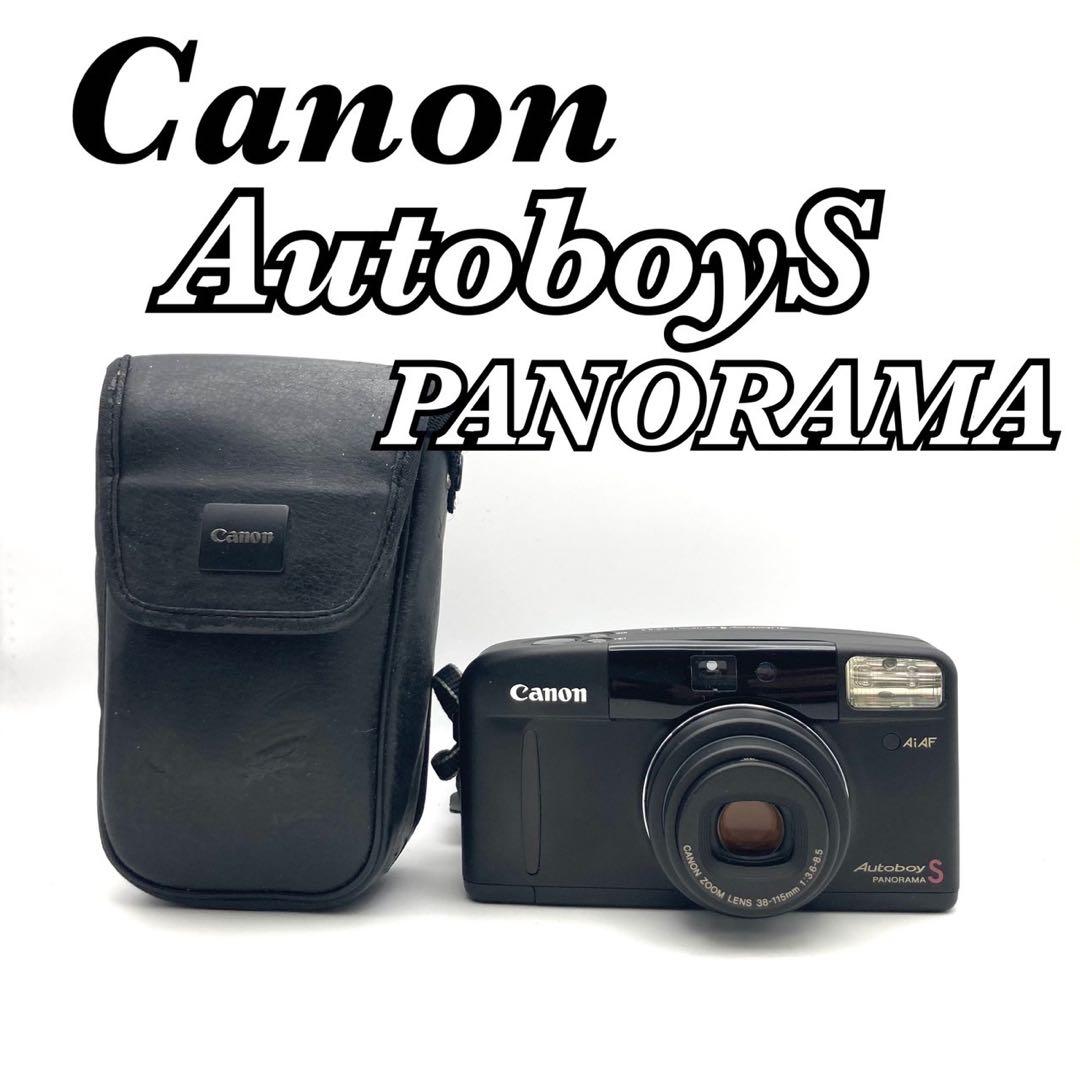 【完動 美品】Canon Autoboy S PANORAMA ブラック ケース
