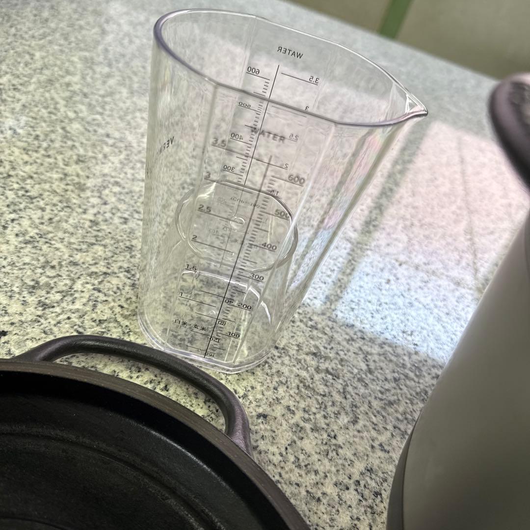 A*I様 ★VERMICULAR 炊飯器 シルバー 計量カップ付き ライスポット