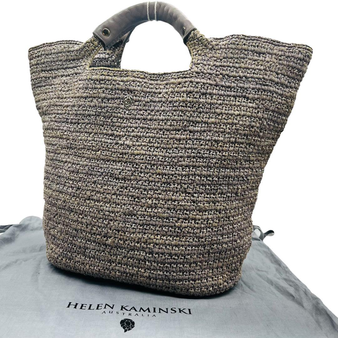 HELEN KAMINSKI ヘレンカミンスキー　かごバッグ　ラフィア