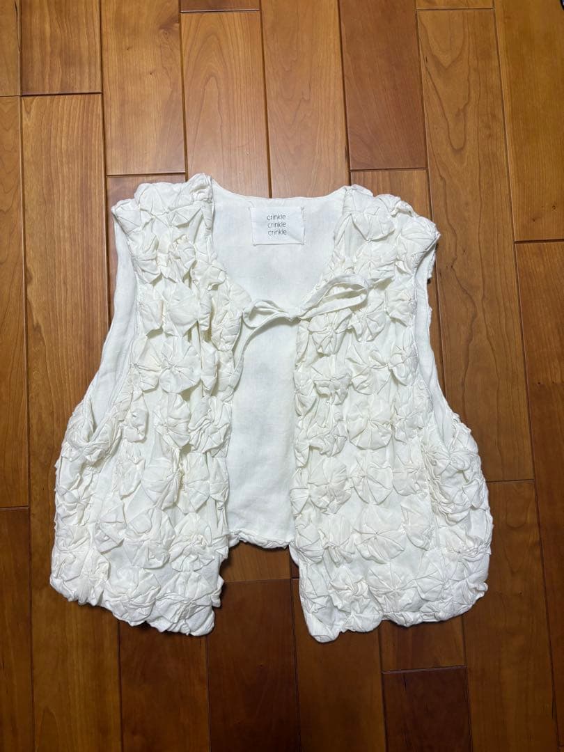 【momoさん】crinkle crinkle crinkle ホワイトベスト