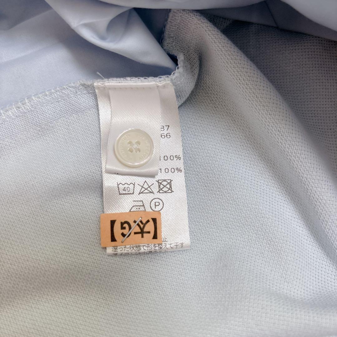 希少✨FREDPERRY フレッドペリー　プリーツ 切り替え ポロシャツ 水色