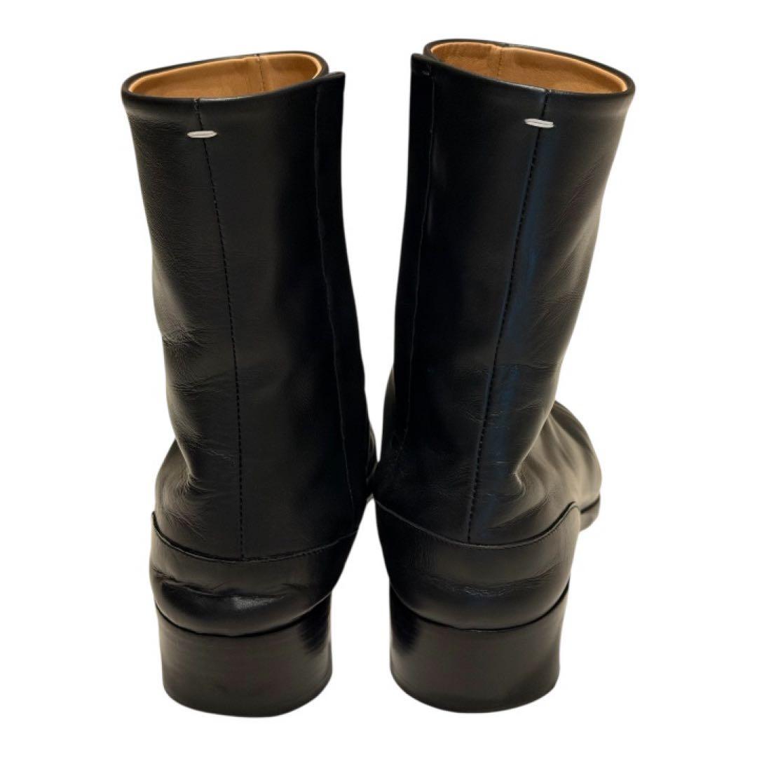 メゾンマルジェラ タビ ヒール ブーツ 黒 ブラック 40 足袋