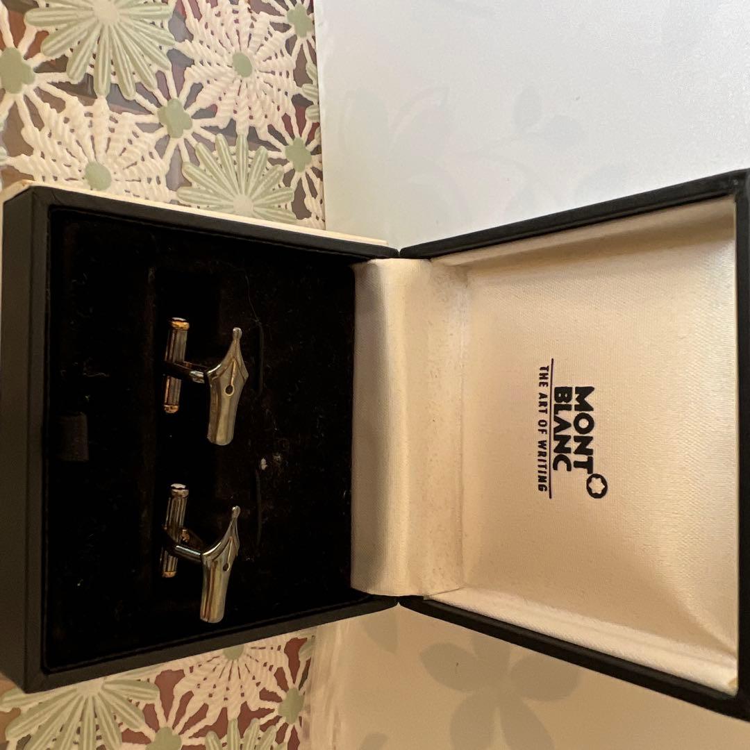 MONT BLANC ペン型カフリンクス 専用ケース付き