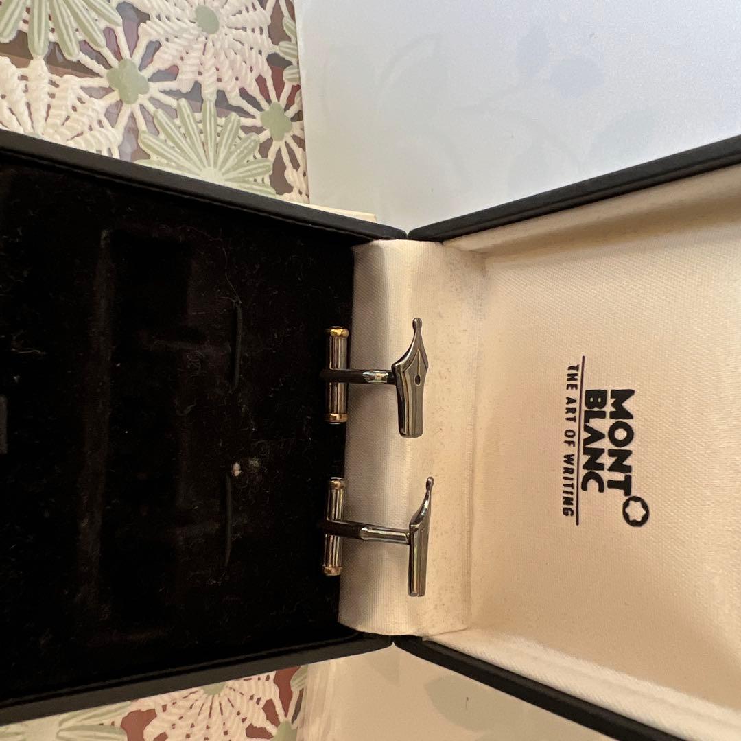 MONT BLANC ペン型カフリンクス 専用ケース付き