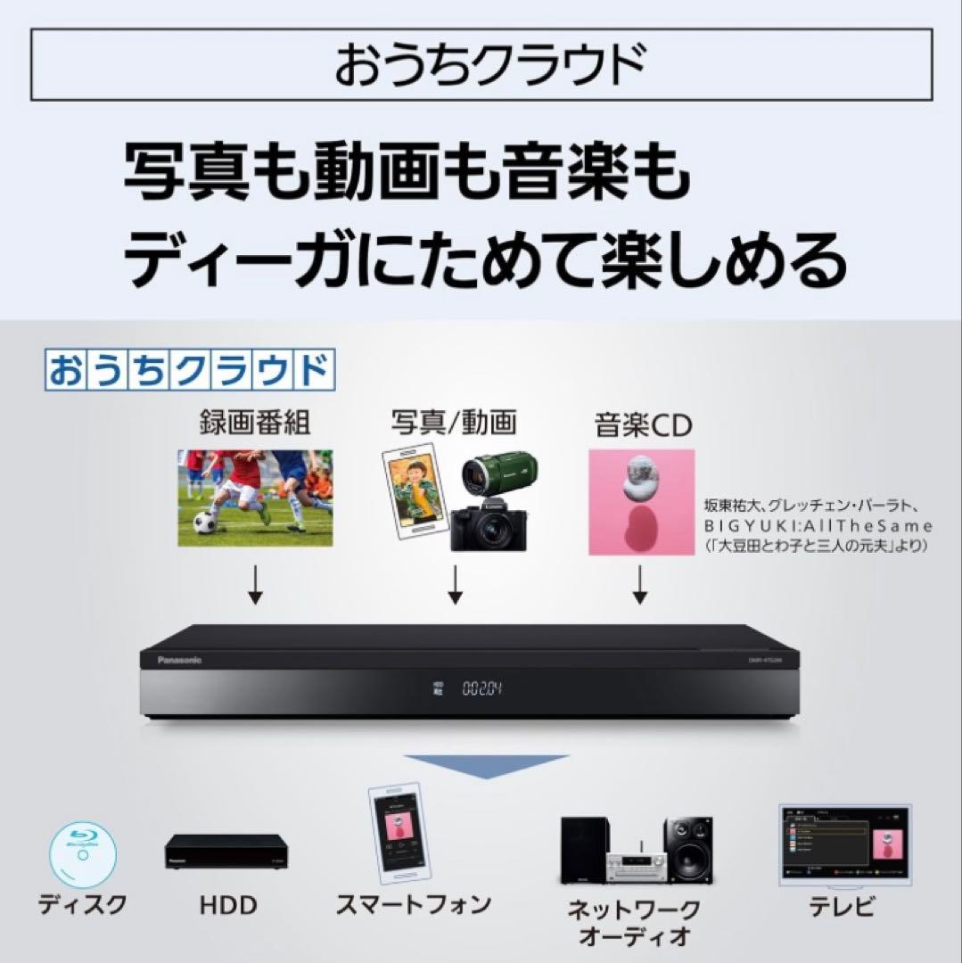 パナソニック 2TB 3チューナー ブルーレイレコーダー DMR-4TS204