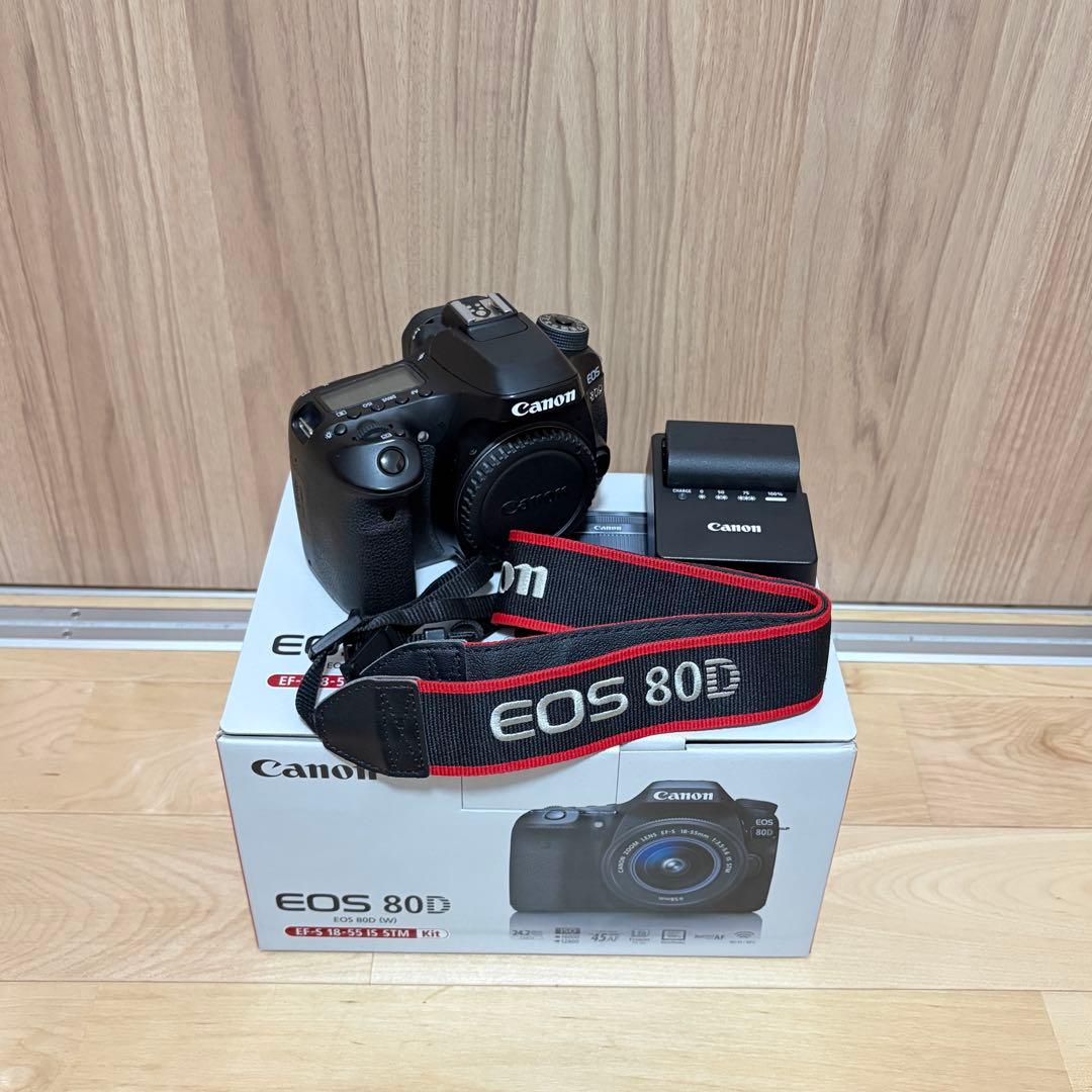 【美品】Canon EOS 80D デジタル一眼レフ ボディ キヤノン