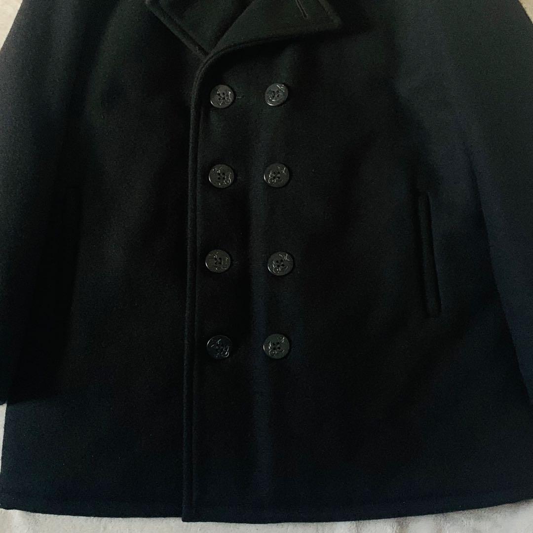 ショット ピーコート 740N USA製　　超希少46サイズ ウール 黒 美品
