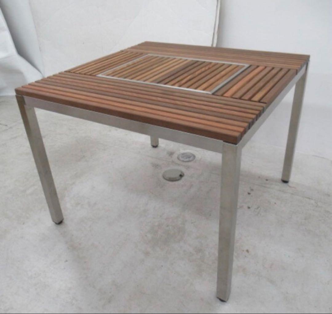 スノーピーク 廃盤 ガーデンユニットテーブルスクエア ウッドトップセット