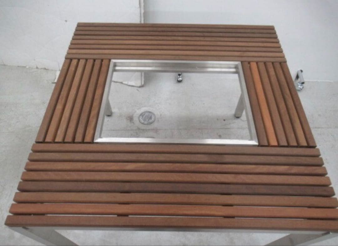 スノーピーク 廃盤 ガーデンユニットテーブルスクエア ウッドトップセット