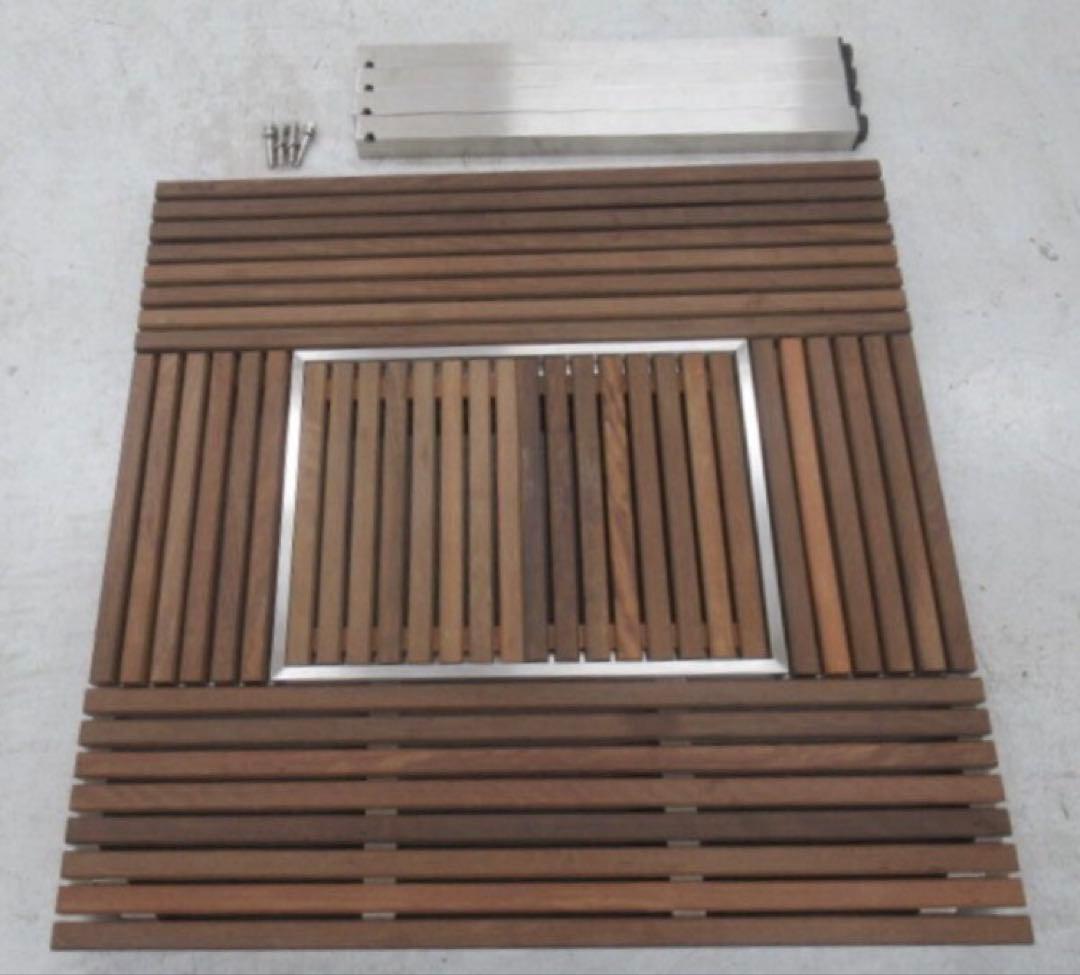 スノーピーク 廃盤 ガーデンユニットテーブルスクエア ウッドトップセット