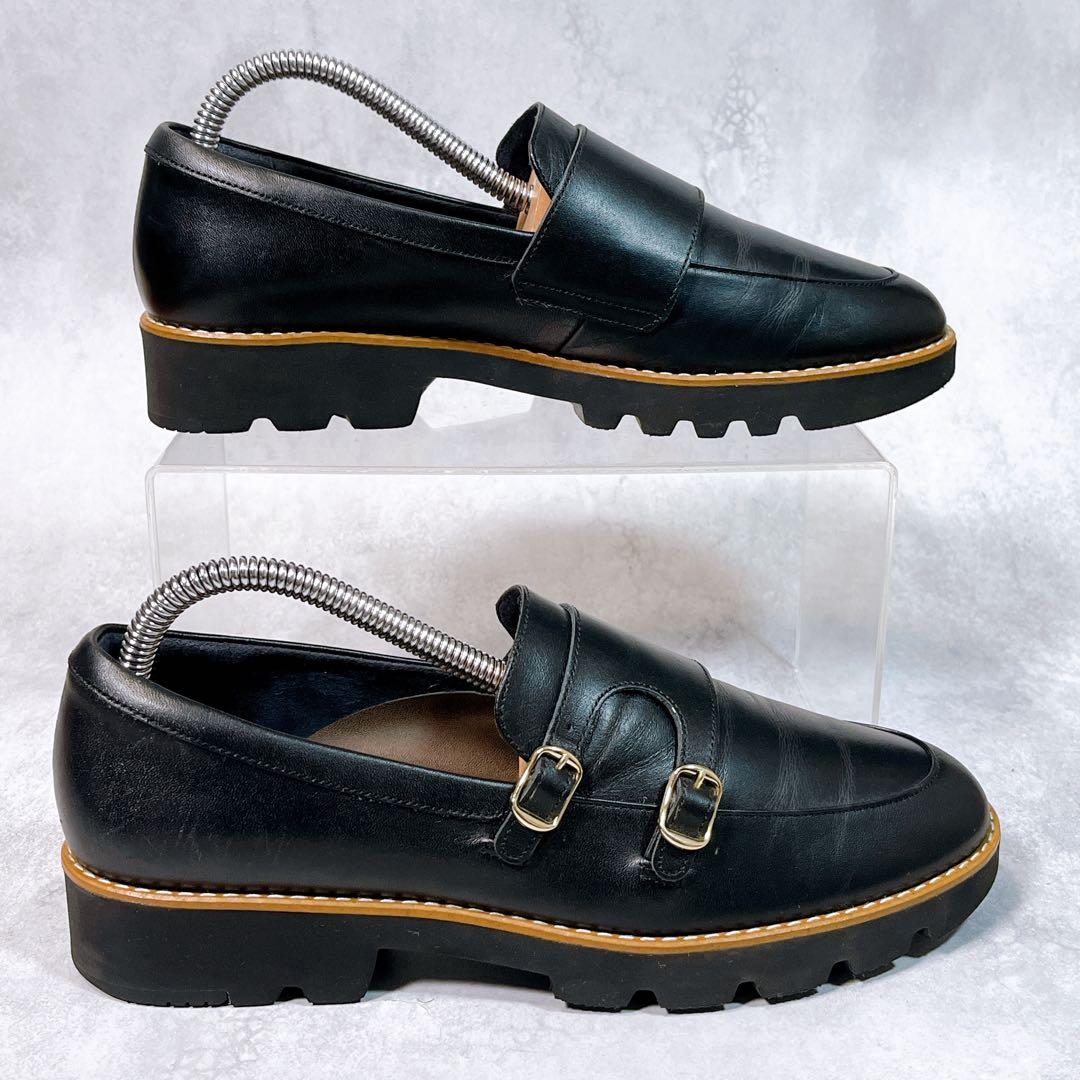 ☆美品☆【アシックスウォーキング】 ローファー (24) ダブルモンク　GEL