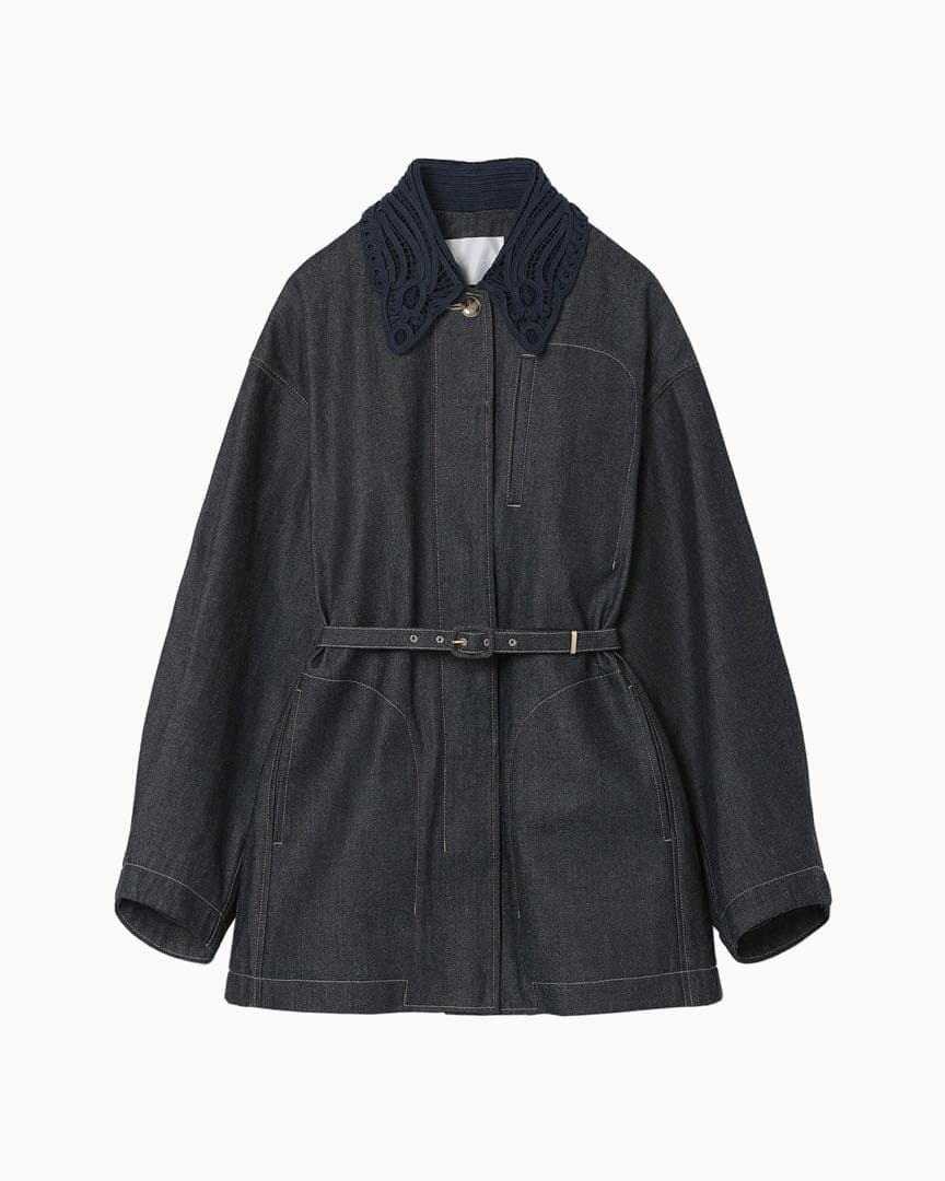 ジャケット・アウター Cord Embroidery Detail Denim Jacket