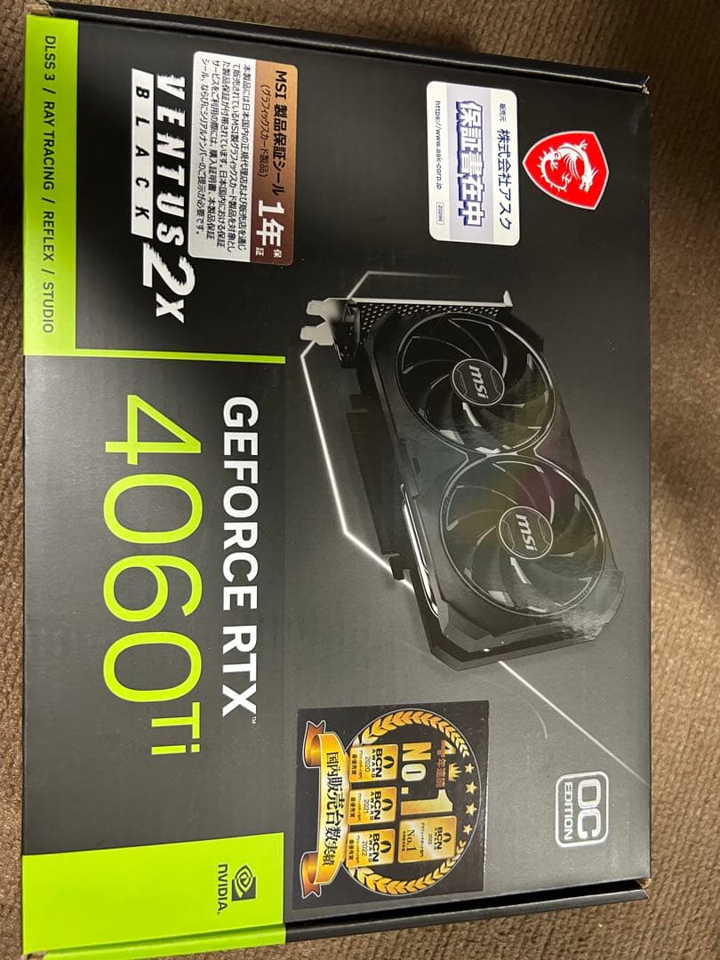 グラフィックボード・グラボ・ビデオカード MSI VENTUS 2X GEFORCE RTX 4060 Ti