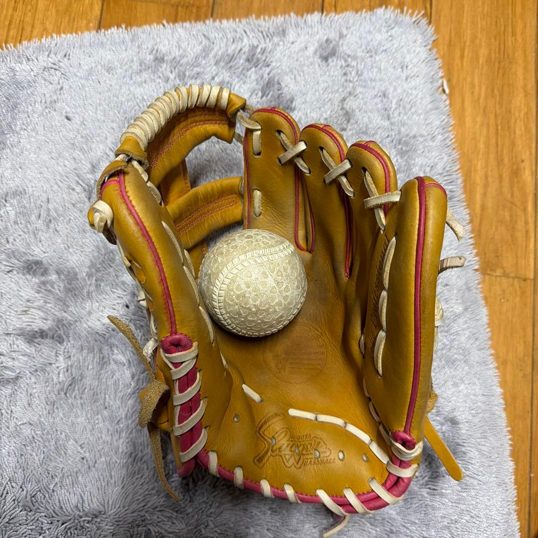 Slugger Passion 軟式グローブ ベージュ/ピンク