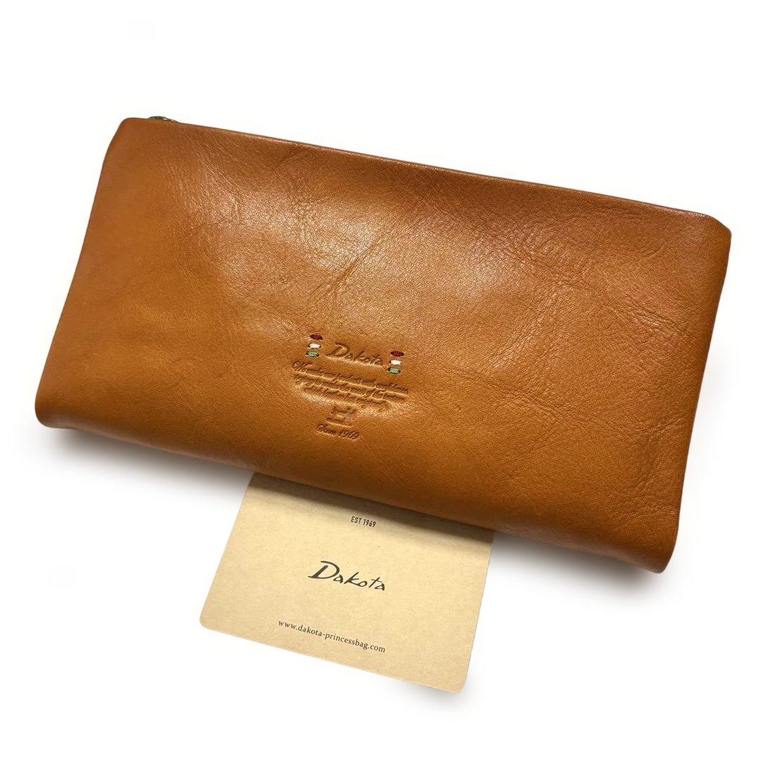 A 新品 ダコタ 小銭入れ付き 長財布 ラウンドファスナー トリコローレ