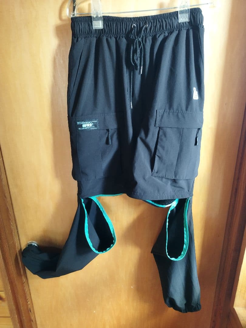 #Fr2 月桃　沖縄限定 2way カーゴパンツ　ブラック