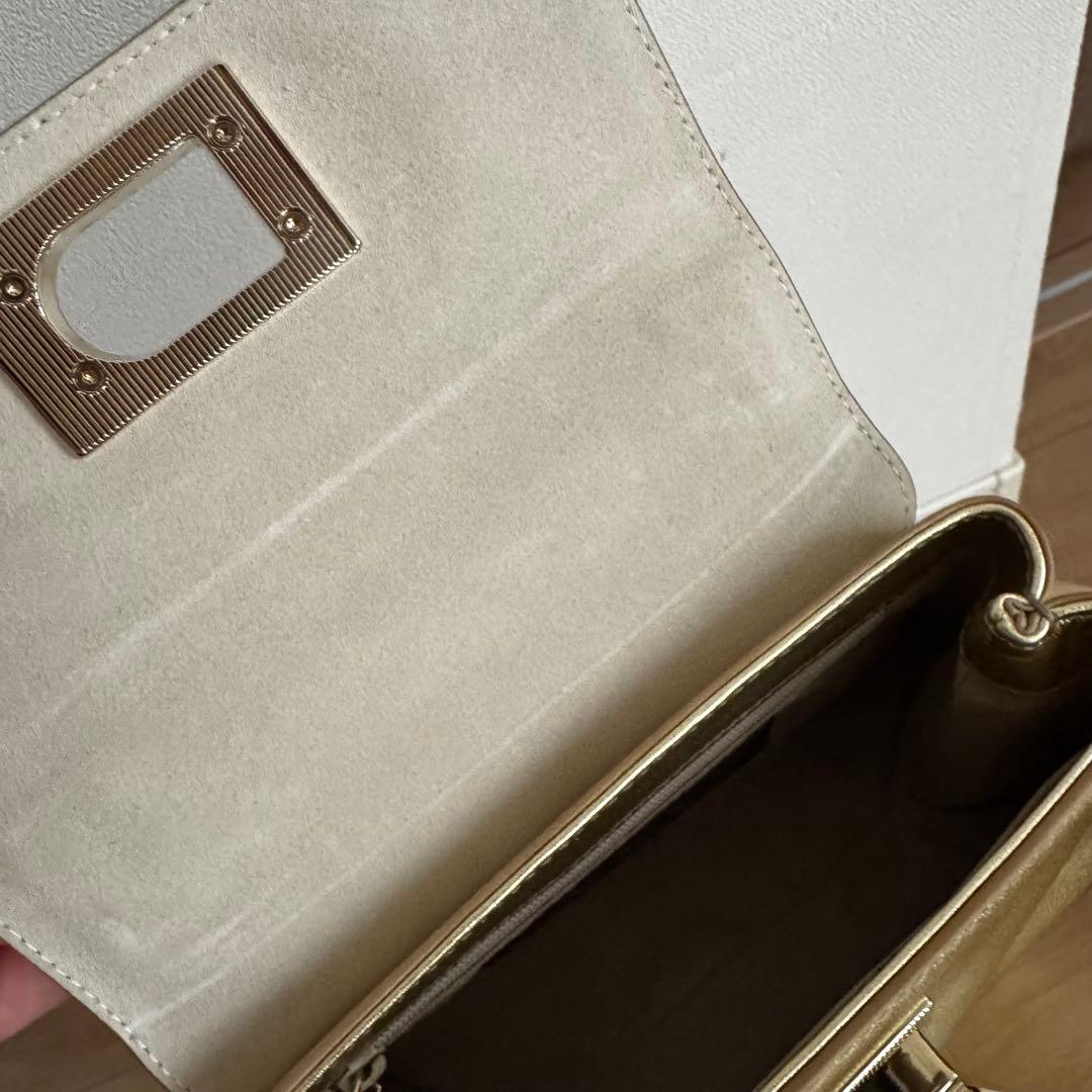新品■フルラFURLA■トップハンドルバッグ■ゴールド