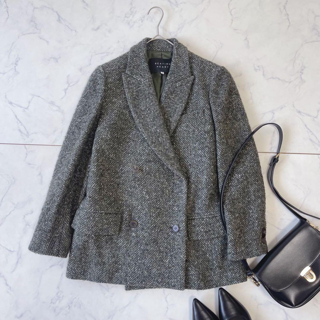 BEATING HEART イタリア生地 ツイード テーラードジャケット ウール