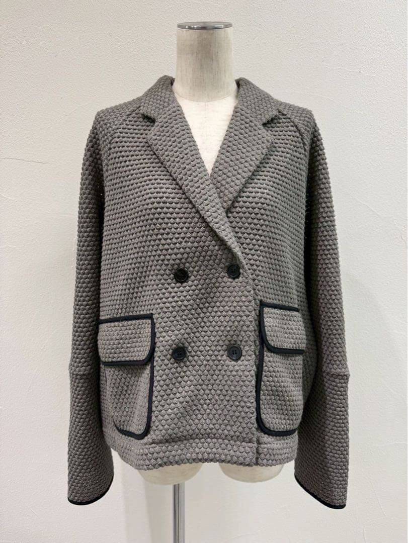 シアントーキョー　BIGワッフルトリミングドルマンJK グレー　25AW フリー