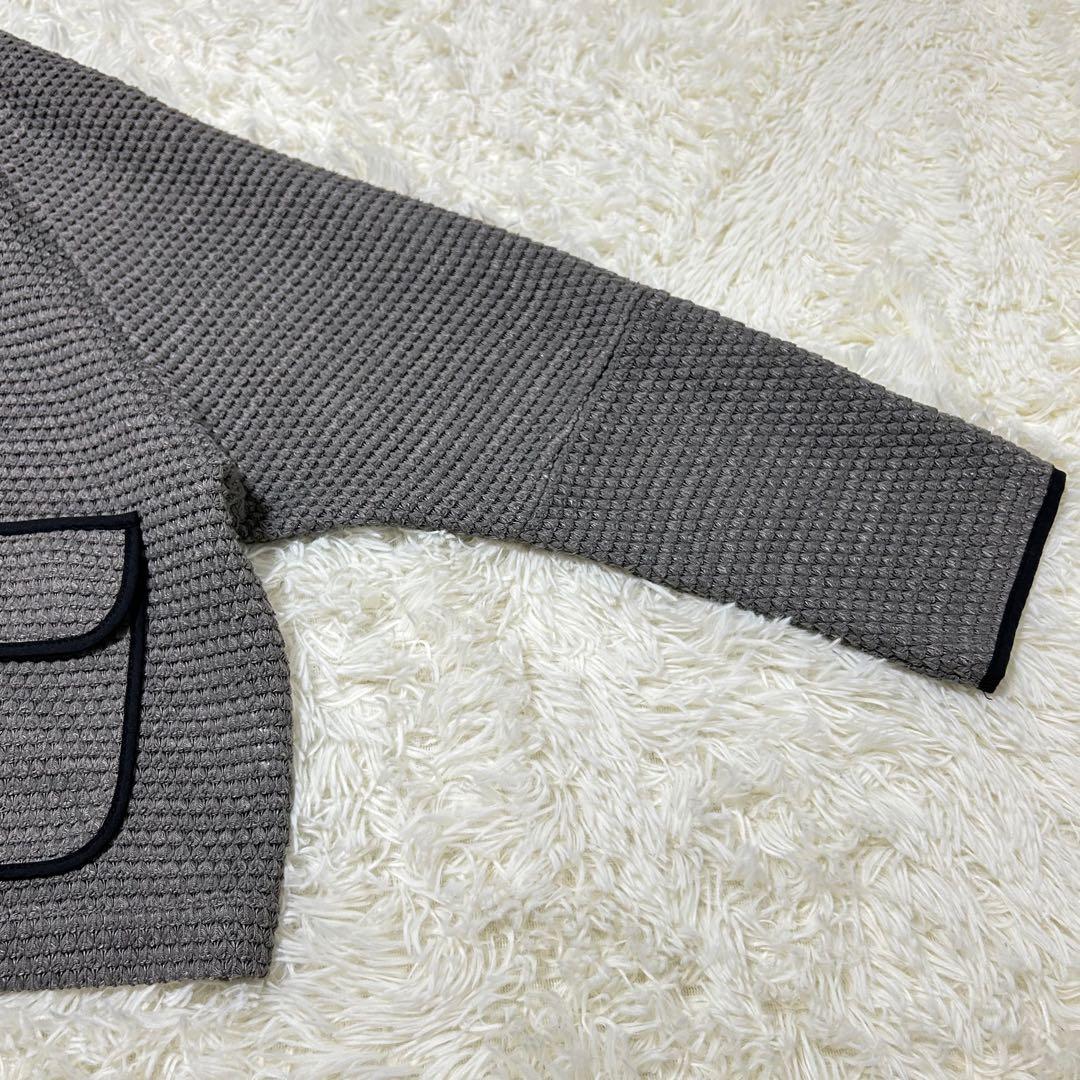 シアントーキョー　BIGワッフルトリミングドルマンJK グレー　25AW フリー