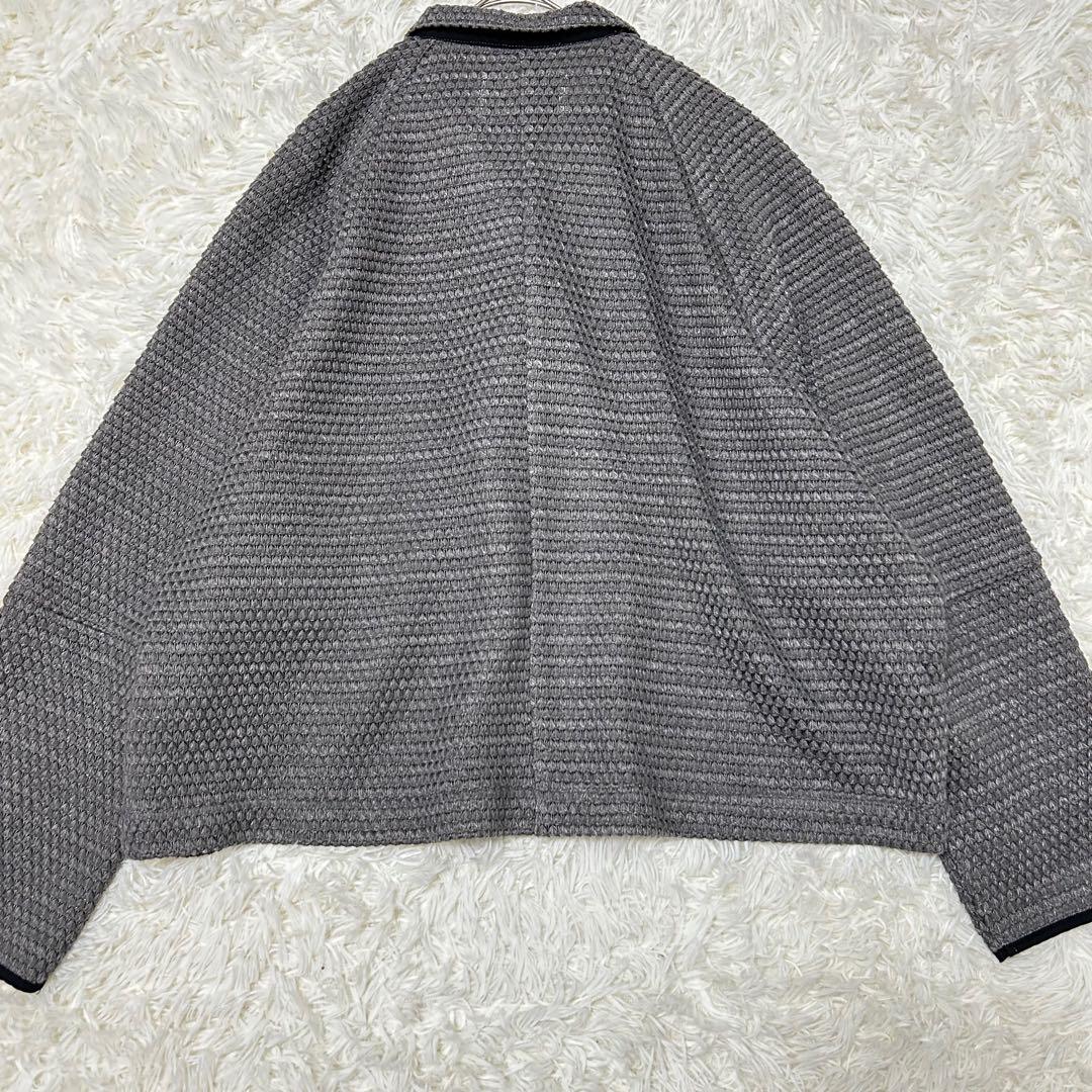 シアントーキョー　BIGワッフルトリミングドルマンJK グレー　25AW フリー
