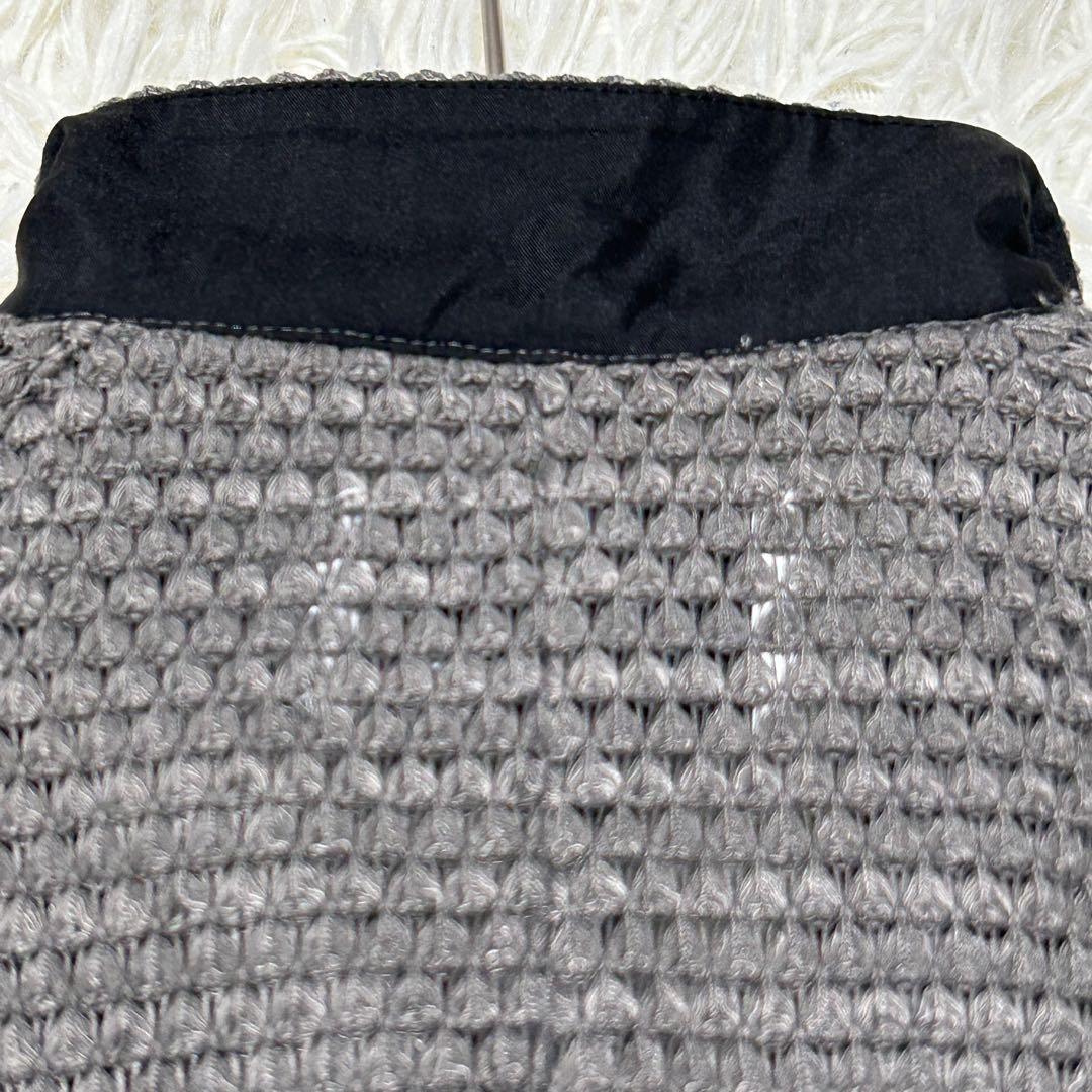 シアントーキョー　BIGワッフルトリミングドルマンJK グレー　25AW フリー