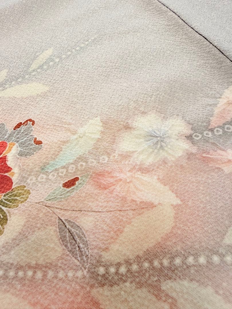 新品 高級 訪問着 正絹 絞り 辻が花 パステルカラー たたき染め ぼかし染め