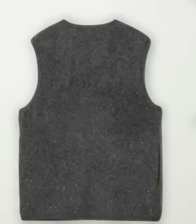 ユナイテッドアローズフォックスカシミヤ スパンコール ジップ ベスト