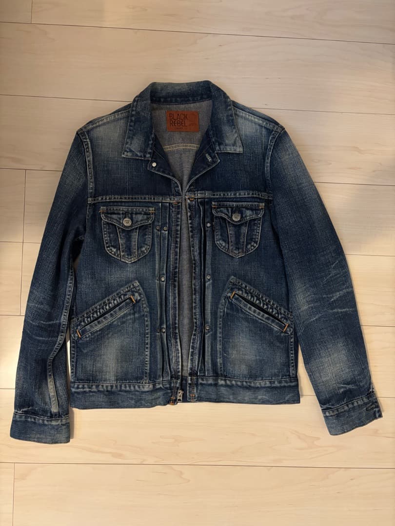 ルードギャラリー ブラックレーベル　デニムジャケット　サイズL