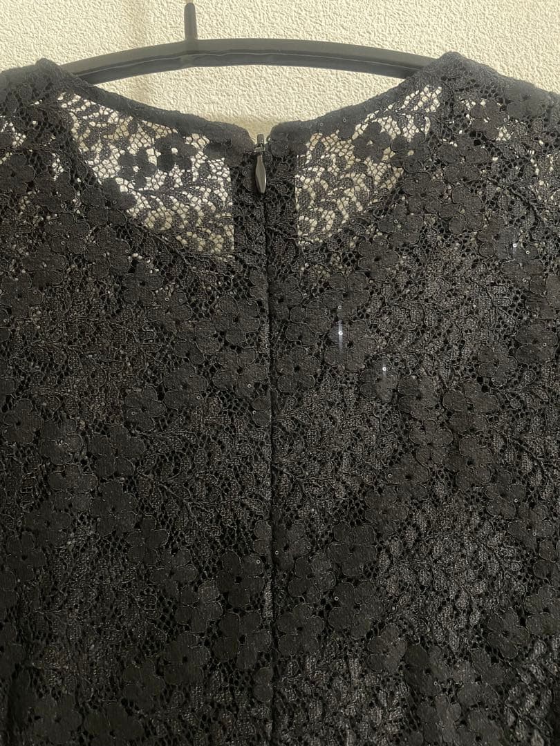 ◆VERMEIL par iena◆レースドレス ブラック フリーサイズ
