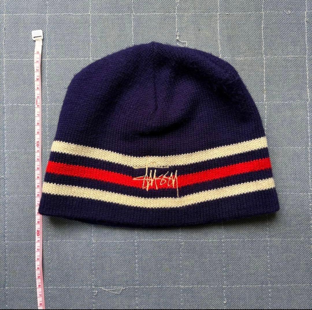 90s OLD STUSSY knit vintage ビーニー y2k usa