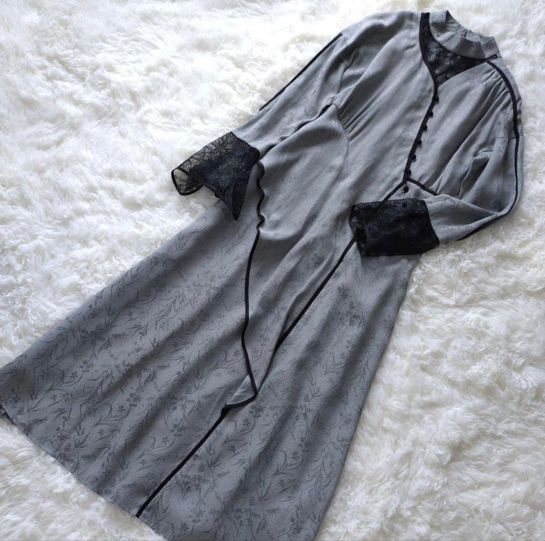 UNITED TOKYO ドレス メランジェ ジャガードワンピース