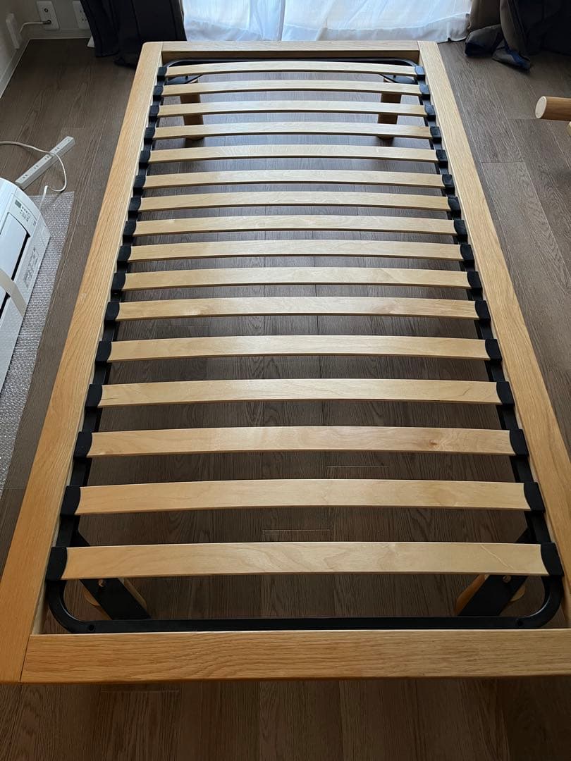 無印良品　シングルベッドフレーム オーク材