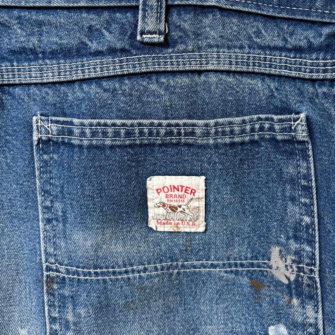 USA製 POINTER BRAND デニムペインターパンツ ペンキ フェード