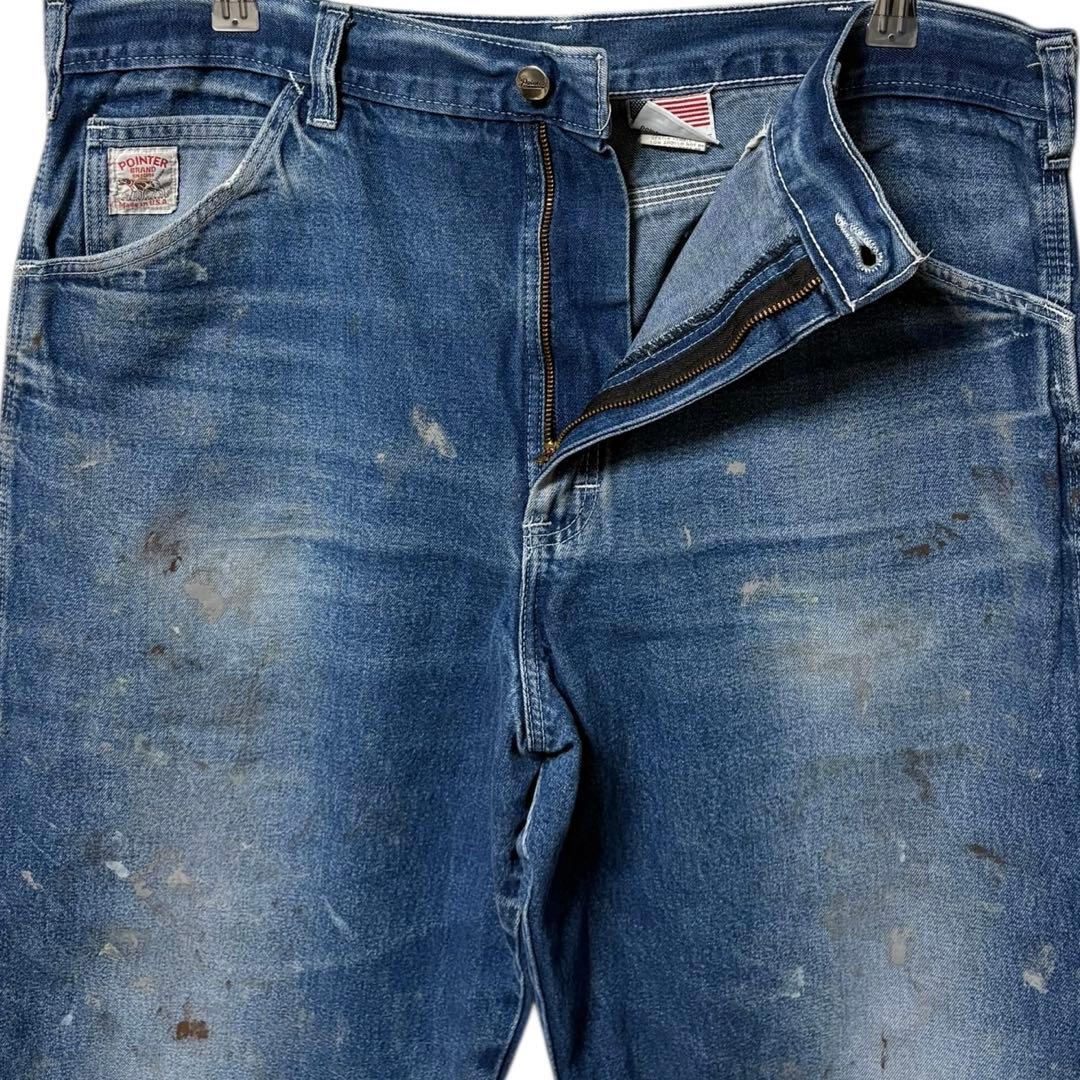 USA製 POINTER BRAND デニムペインターパンツ ペンキ フェード