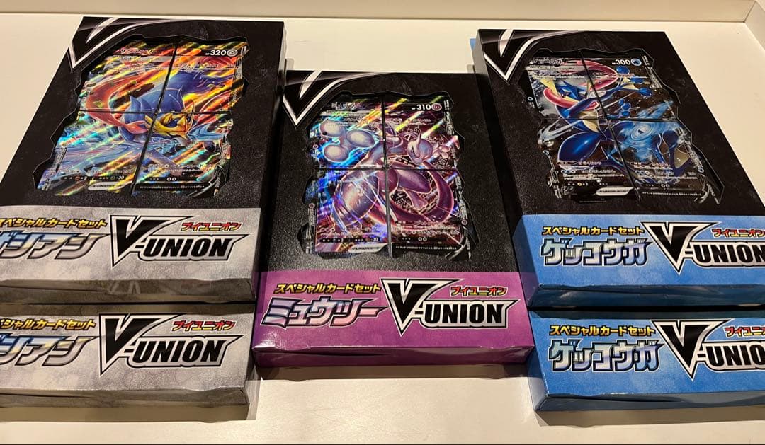 ポケモンカード ブイユニオン　スペシャルセット　ミュウツー　ゲッコウガ　ザシアン
