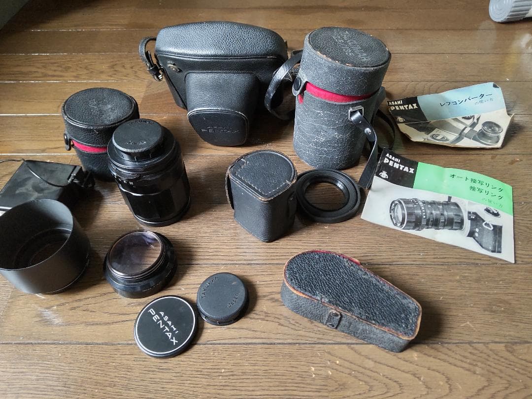 【F1.4/50】PENTAX SP 黒 一眼レフカメラ、各種付属品セット