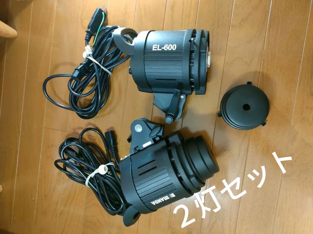 MANDA EL-600 LEDライト2個　自然光　タングステン用フィルター付き