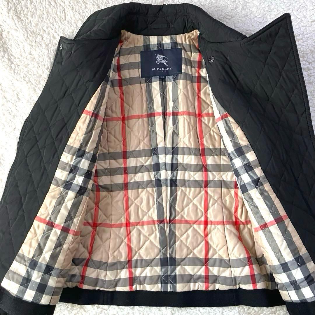 バーバリーロンドン ウール　ジャケット　ライダース 異素材 ノバチェック