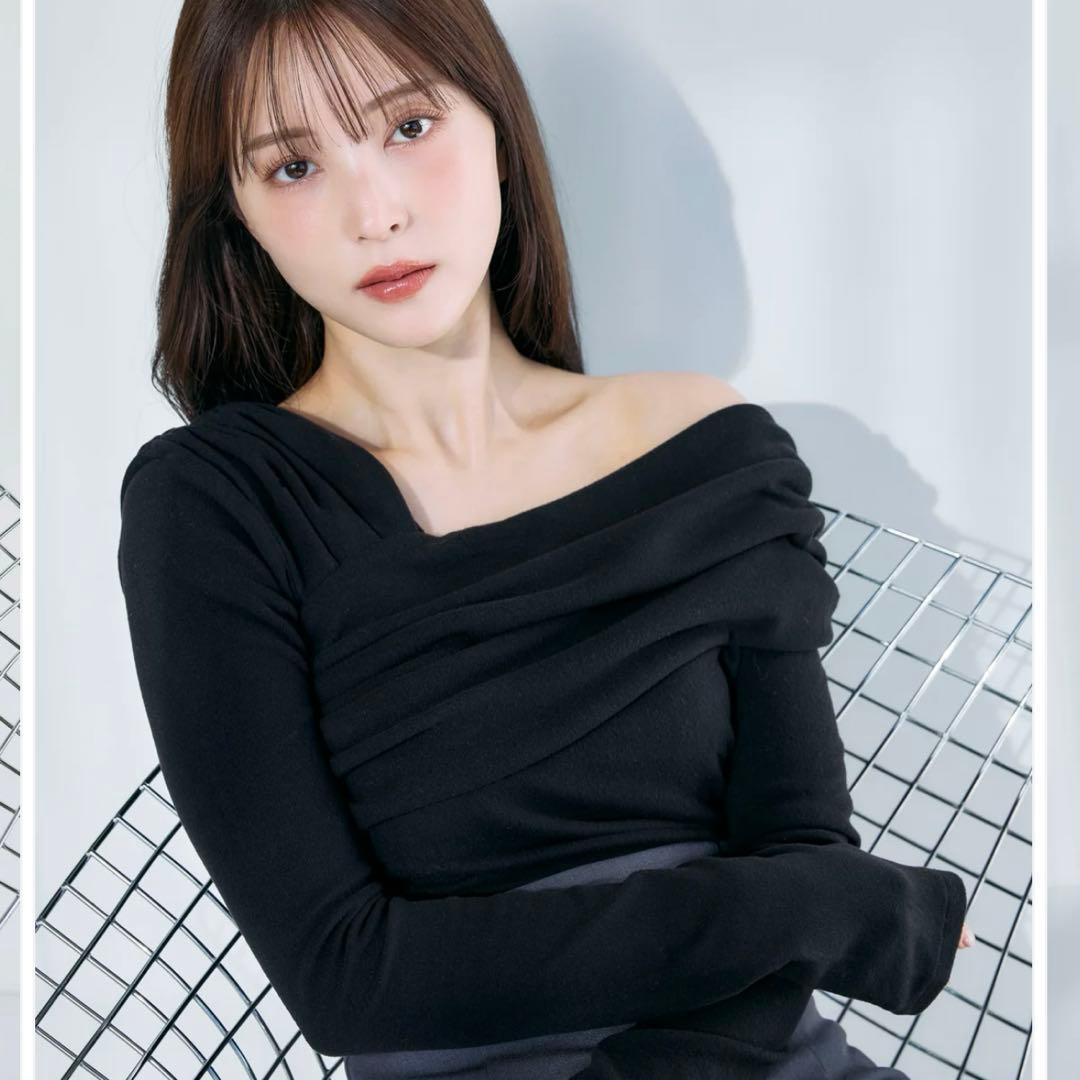 polaura 3wayクロスワンショルダートップス ブラック