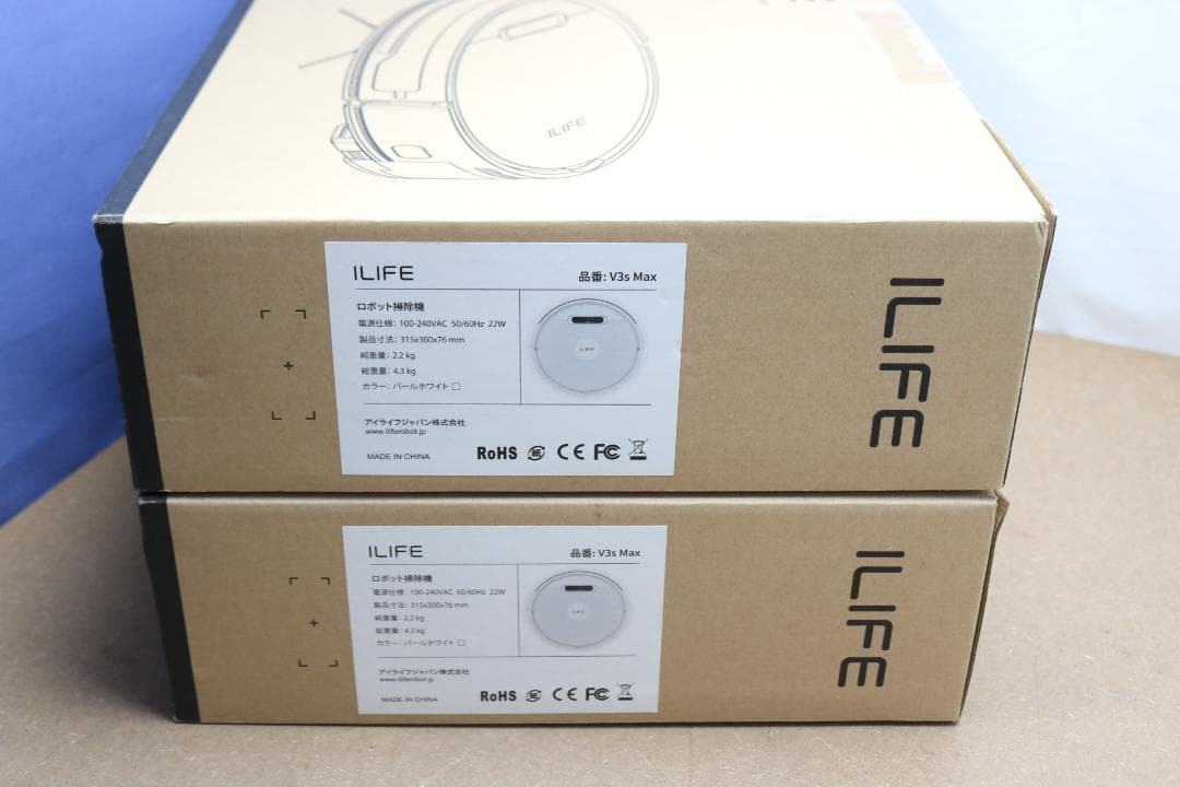ILIFE ロボット掃除機 V3sMAX 未使用品 2台まとめて