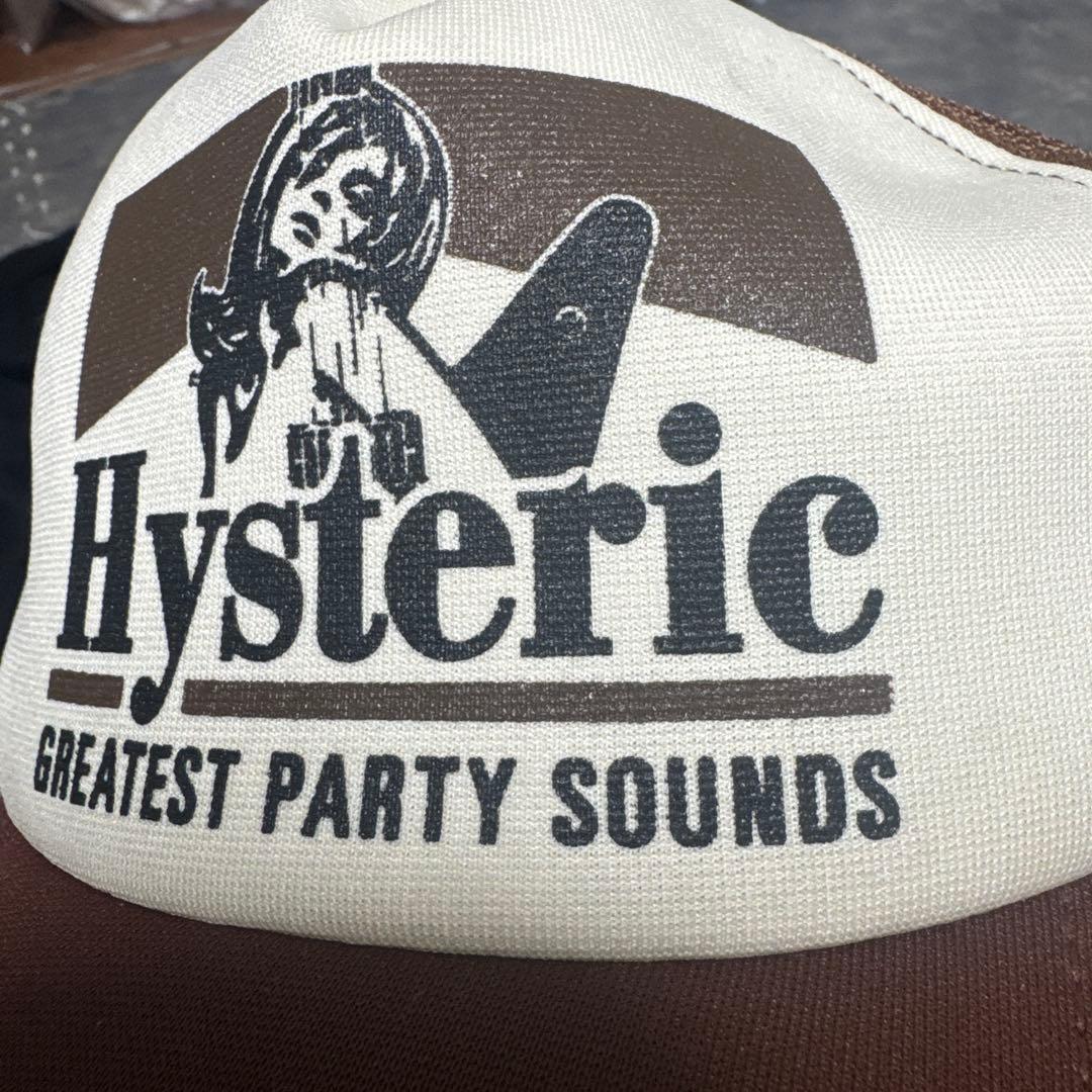 ヒステリックグラマー キャップ ブラウン/ホワイト