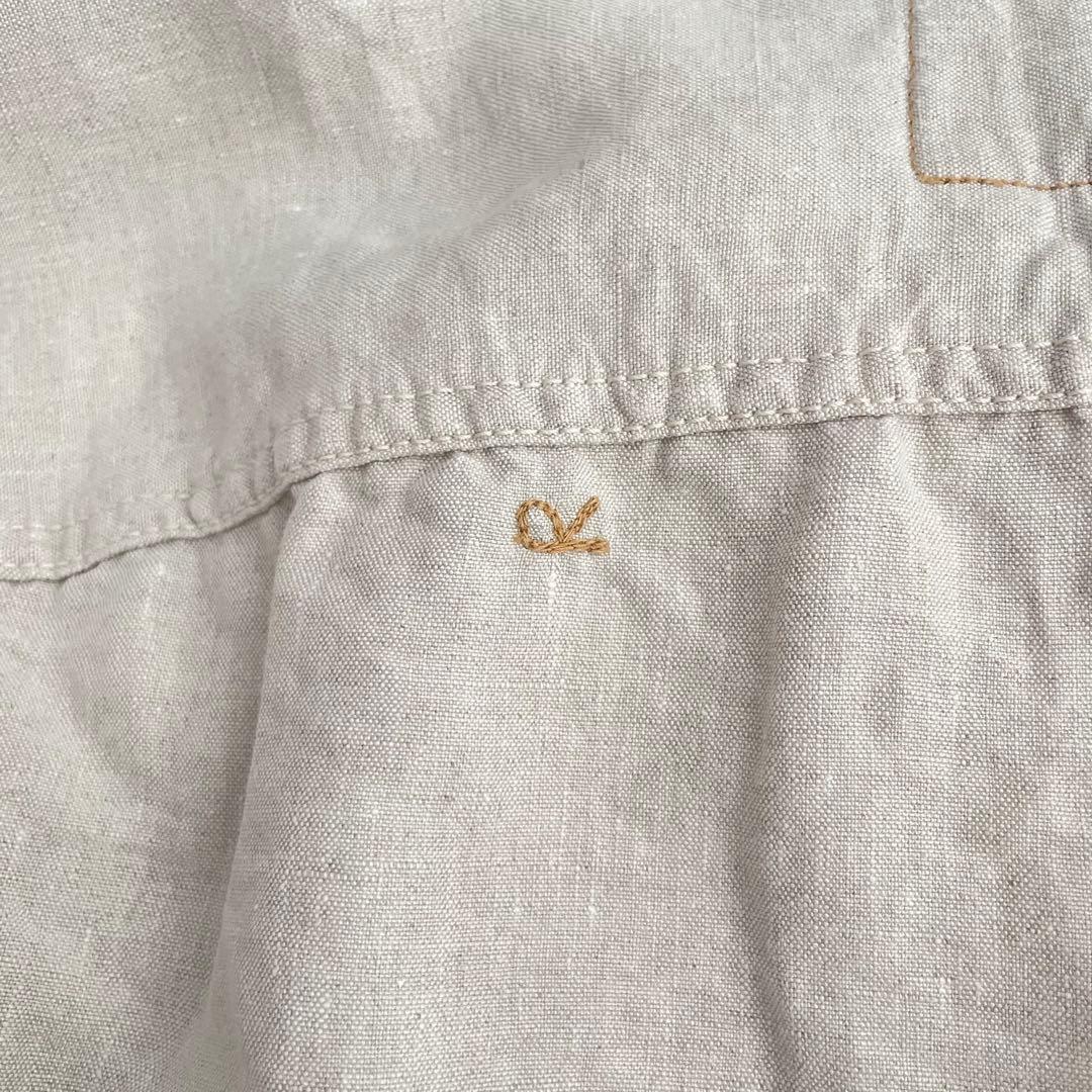 美品✨45R リネンの908空比古比女ジャン R刺繍　3rdタイプ　リネン100