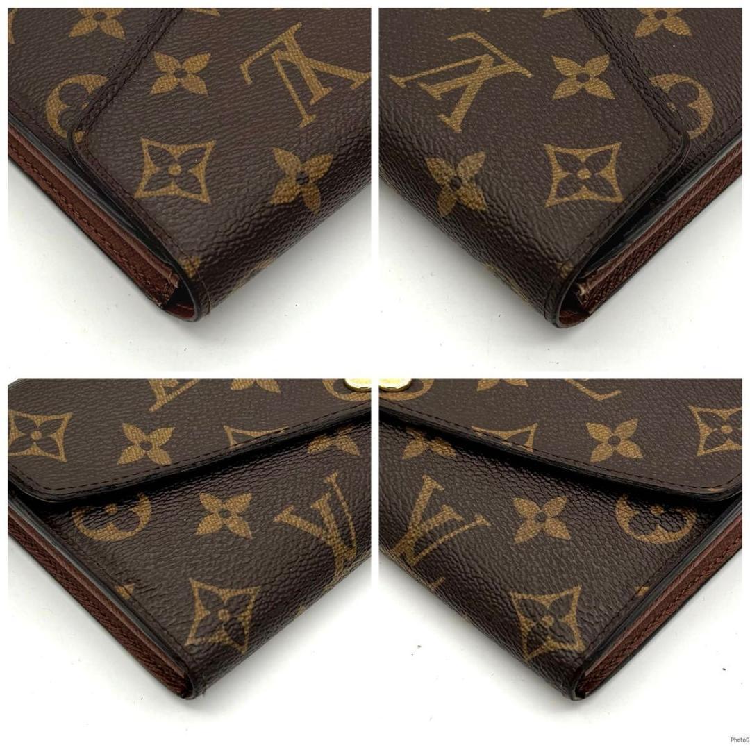 ルイヴィトン モノグラム ポルトフォイユ サラ 長財布 16カード ブラウン